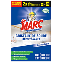 Cristaux de soude gros travaux concentré 1kg - ST MARC PROFESSIONNEL