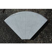Pied de parasol grille fonte béton 41,5x5cm gris - NEXTERIA