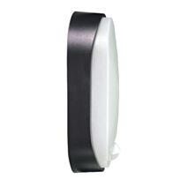 Hublot ovale Aludra noir IP54 8W couleurs réglables L.120x210mm