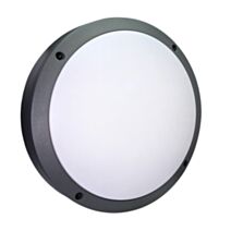 Hublot rond Vela blanc IP54 12W + détecteur couleurs réglables Ø214xH.71mm