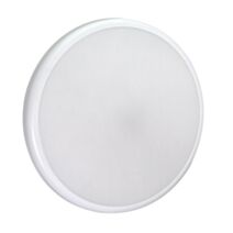 Hublot rond Coxa alu gris IP54 sans lampe 2x23W max E27 Ø300xH.80mm