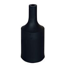 Douille avec cache E27 silicone noir - TIBELEC