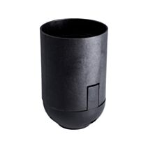 Douille lisse E27 plastique PET 30% recyclé noire - TIBELEC