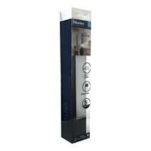 Applique Belna ABS noire sans lampe pour tube S19 - TIBELEC