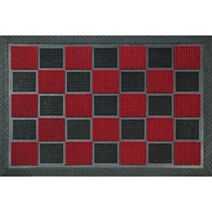 Tapis grattant Picots floqués 40x60cm noir et rouge