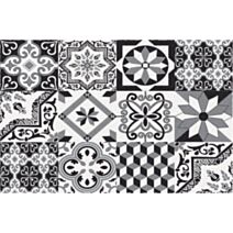 Tapis paillasson BOSTON CARREAUX CIMENT 40x60cm - ID GROUP