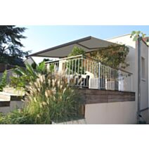 Store banne motorisé Lisboa 4x3m Gris - SUNSTYL