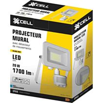 Projecteur détect. ir blanc IP44 20W 4000k 1700lm