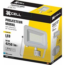 Projecteur détect. ir blanc IP44 50W 4000k 4250lm