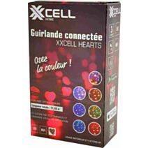 Guirlande cœur 100 led rgbic wifi 11,40m