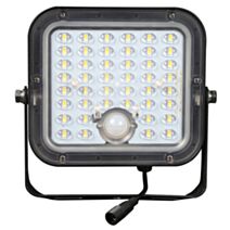 Projecteur solaire 3000K 1500lm détecteur IP65 noir - XXCELL
