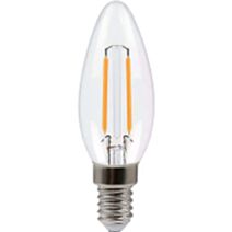 Ampoule c35 fil E14 clair 2.5W 2700k 250LM bt2