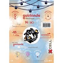 Guirlande 10M Tonnelle 10 Douilles E27 Livree Sans Ampoule Boite1 XXCELL
