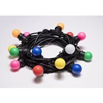Guirlane guinguette 10x B22 couleur 10m IP65 - XXCELL