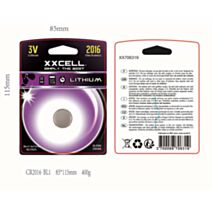 Pile cr2016 (3v) blister x1