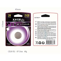 Pile CR2430 lithium 3V XXCEL