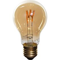 Ampoule LED  Filament Spirale Standard Ambre A60 E27 3W 130Lm 2100K Boite1 XXCELL