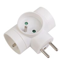Multiprise blanche 3x16a