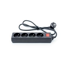 Bloc prises 4x 16a noir avec interrupteur