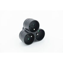 Mutltiprise triangle noire 3x16a