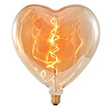 Ampoule d240 fil curv kœur E27 ambrée 4W 2200k 330lm
