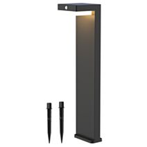 Borne Karat solaire noir 3000K 650lm détecteur - XXCELL