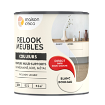 Peinture Relook Meubles Blanc Bouleau 0,5L - MAISON DECO