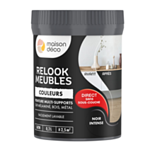 Peinture Relook Meubles Noir Intense 200ml - MAISON DECO