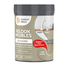 Peinture Relook Meubles Vert tilleul 0,2L - MAISON DECO