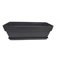 Jardinière rectangulaire 50cm ardoise - COCORIPOT
