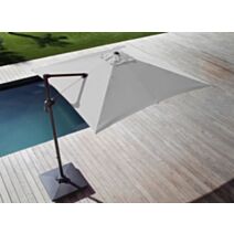 Parasol déporté Aluminium Roma 3x3m Ecru