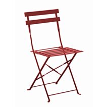 Chaise pliante cuba rouge - PROLOISIRS