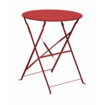Guéridon pliant cuba rouge - PROLOISIRS