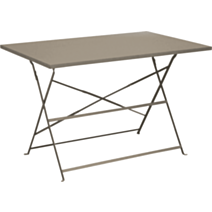 Table de jardin Cuba coloris mastic - PRO LOISIRS