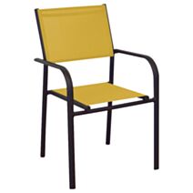 Fauteuil Duca graphite/moutarde - PROLOISIRS