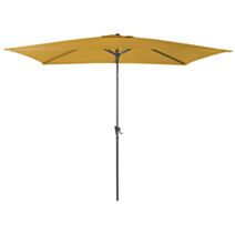 Parasol alu/acier droit 3x2/6 inclinable curry