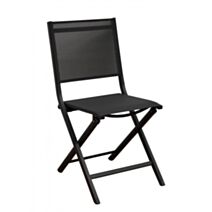 Chaise pliable Thema noire - PROLOISIRS