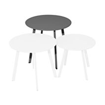 Massai table basse ø50 acier - graphite