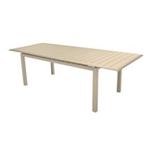 Table extensible Louisiane II aluminium 187/247x100cm crème - PROLOISIRS
