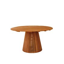 Table de jardin Bali en teck Ø140cmxH.76cm
