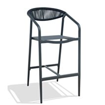 Fauteuil de jardin haut Fontana alu gris anthracite