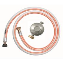 Détendeur gaz butane tuyau gaz fileté 8x15 1,50m noir - RIBIMEX