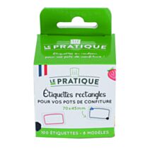 Lot 100 étiquettes adhésives à confiture