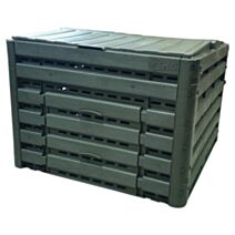 Composteur Compost'Wood 376L imitation bois taupe