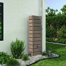 Récupérateur eau de pluie 300L Wood aspect bois beige - BELLI