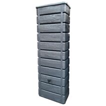 Récupérateur eau de pluie 300L wood aspect bois anthracite - BELLI