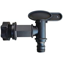 Robinet raccord rapide clipsable 20/27 Noir 6 x 2 x 8 cm - BELLI