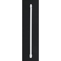 Lot de 2 tringles extensible ovale 80 x 110 - blanc
