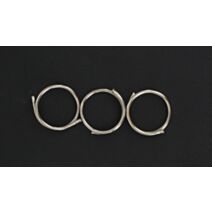 Lot de 10 anneaux nickel - argent