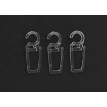 Lot de 10 agrafes plastique ⌀ 20 - transparent